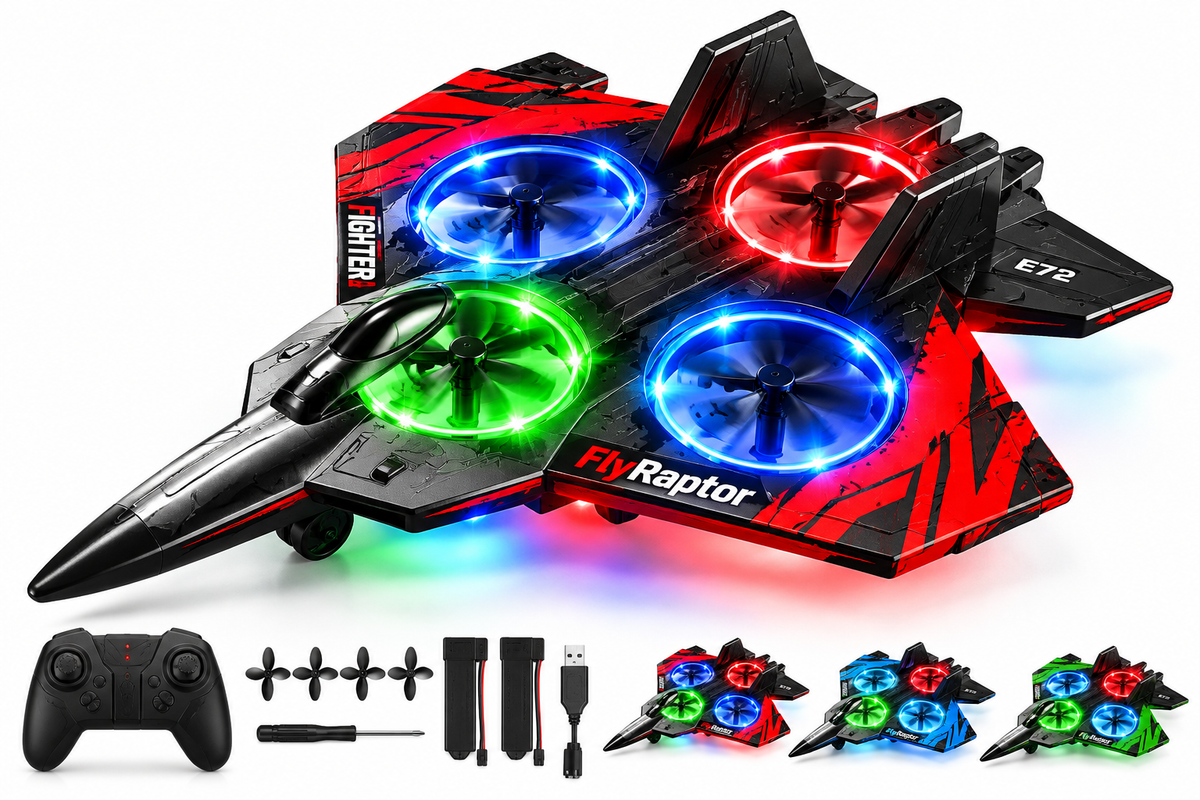 FlyRaptor™ E72 Stunt Fighter RC Aircraft